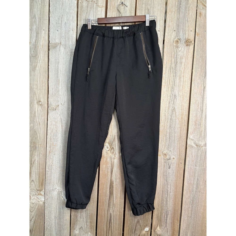 Hei Hei Anthropologie Black‎ Zipper Pocket Jogger Pants Size 27 Casual Utility